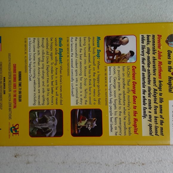 Curious George Goes to the Hospital VHS - Picture 3 of 5